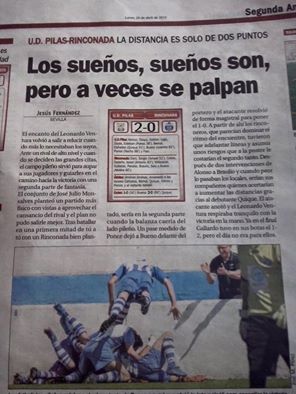 futbolpilas's tweet image. #UDP #2And Distintos medios de comunicación, como Estadio Deportivo, se hacen eco de la victoria del Pilas ayer.