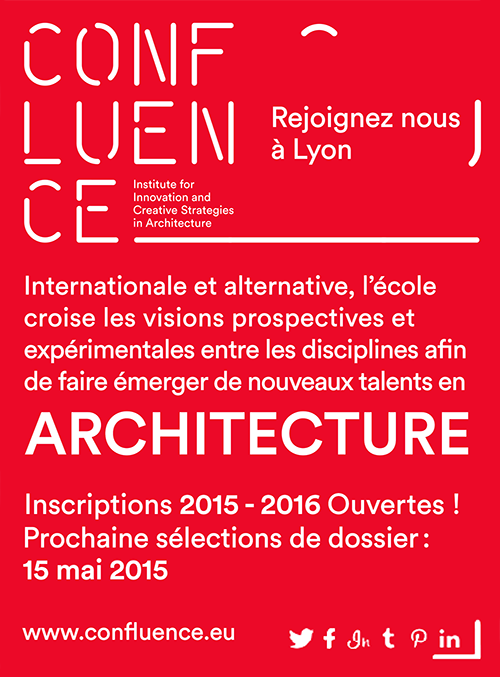 Confluence_Arch's tweet photo. Intake 2015-16 open! Next round of selections 15th May 2015! 
#architecture #Lyon #confluence #admissions http://t.co/NcdVshAdYR