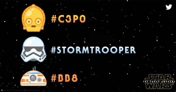 Vet24France's tweet photo. Les émojis #StarWars débarquent sur #Twitter avec ces Hashtags #C3PO #BB8 et #Stormstrooper (https://t.co/oLQUMwDcAL) http://t.co/gY4petL1av