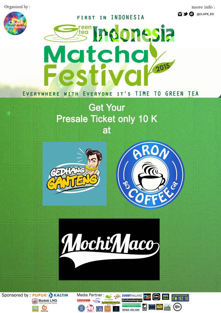 malangkuliner's tweet photo. Matcha Festival 2015! Langsung dateng aja kesini buat tiket presale nya. #matchafest2015 @Claps_EO http://t.co/7z4MgkeiEo