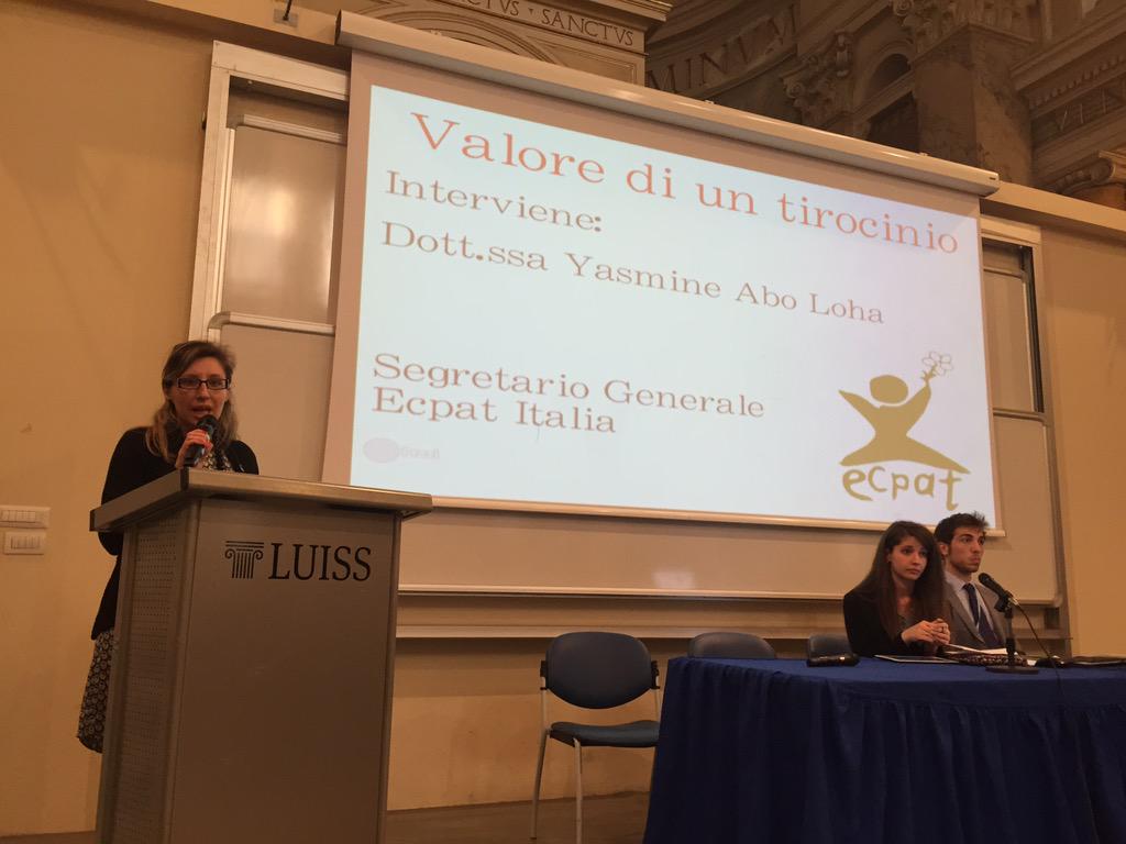 LuissContest's tweet photo. Parla la dottoressa #AboLoha , segretario generale di @ECPATItalia #luisscontest http://t.co/C9qGWDIMM7