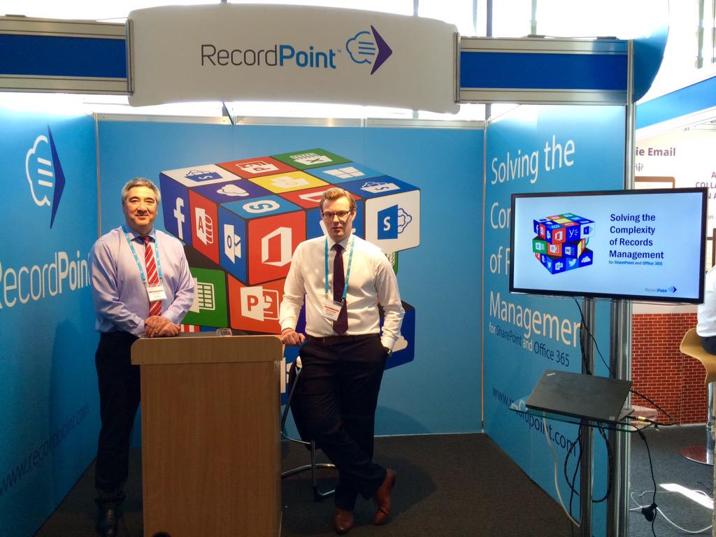 tony_ogilvie's tweet photo. Come see @recordpoint at #SharePointEvolution Conference in London - making Records Management easy in the Cloud! http://t.co/sqRbUnAMN4