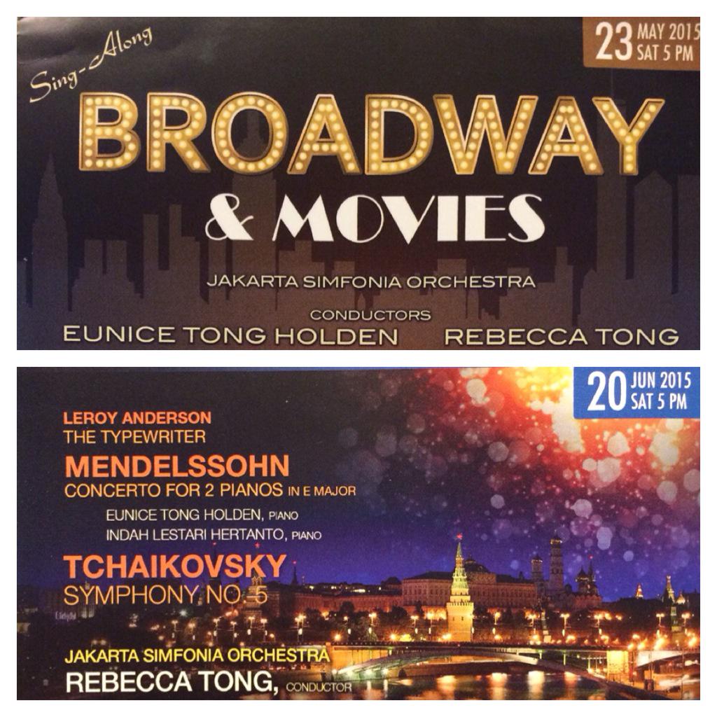 Must come and see! I'll be conducting 2 concerts in Jakarta this May and June!