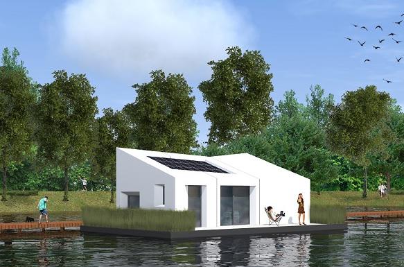 Er komt een drijvend vakantiehuisje van EPS op het basisveld! Meer info oudemolen.nl/lotus #epsLotus #vakantie