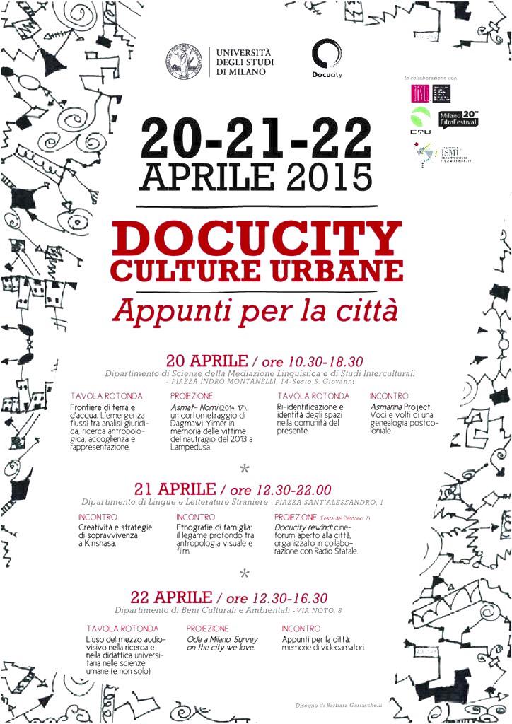 radiostatale's tweet photo. Parte oggi #Docucity - Culture urbane. Domani, H 18.30 in FdP, proiezione aperta alla città. @ComuneMI @culturamilano http://t.co/4QtN1X3uyd