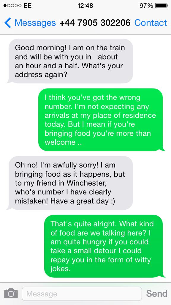 Robert_leech's tweet photo. Texting with strangers, Volume 1 http://t.co/CkxYM0ZfUC
