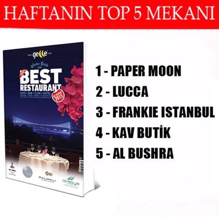 Haftanın top 5 mekan arasındayız teşekkürler <a href="/geccerestoran/">gecce mekan</a> <a href="/geccecom/">Gecce.com</a>