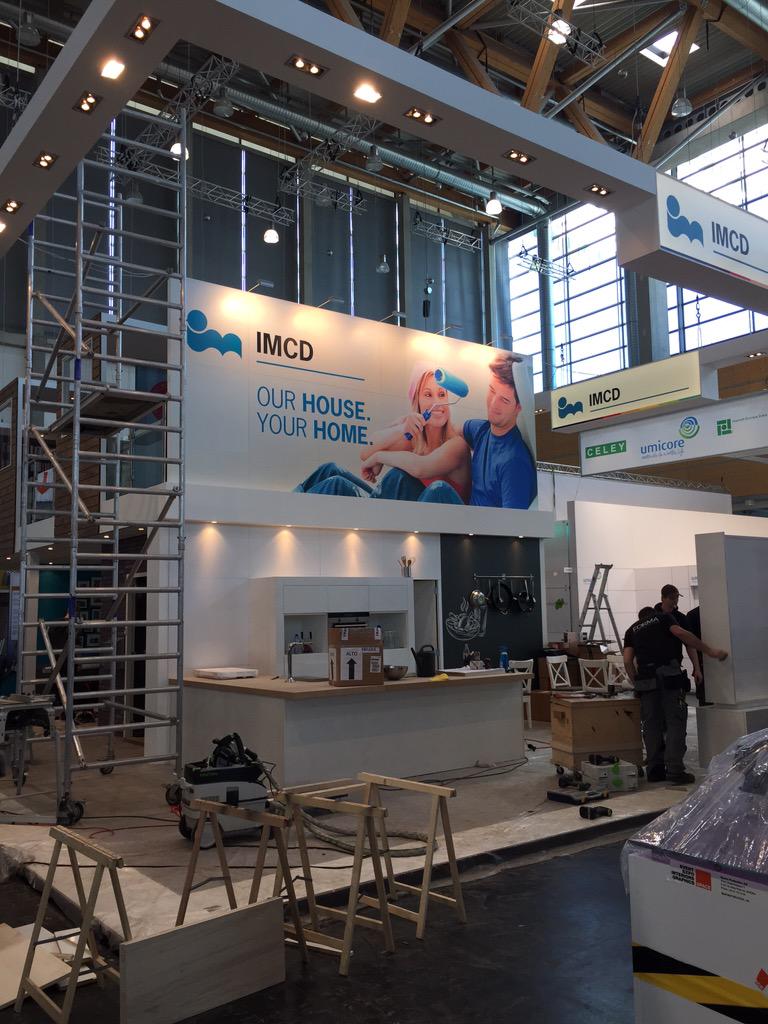 IMCDCoatings's tweet photo. Getting ready for the Show! Our #ECS home for the next 3 days is nearly done to move in! http://t.co/6ZgQJFOqaR