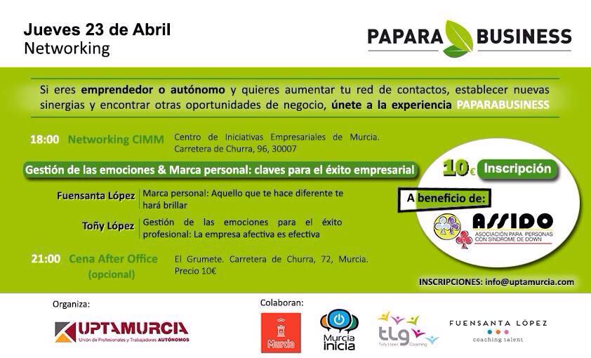 design_kuro's tweet photo. Networking #Paparabusiness @UPTAMurcia + Ponencias Gestión de emociones y #marcapersonal con @logot63 @fuensantacoach http://t.co/Fv45BmFb93