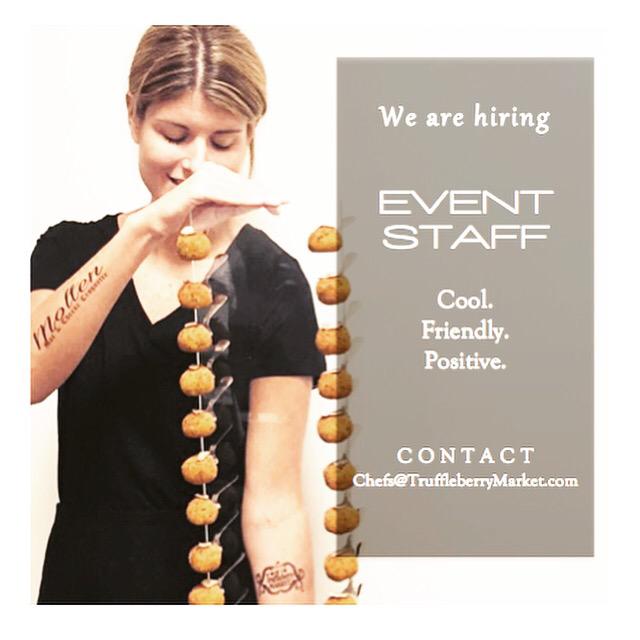 TruffleberryMkt's tweet photo. Be a part of Truffleberry! Looking to add cool, friendly and positive people to our team for awesome upcoming events. http://t.co/TEAHeQNJ8L