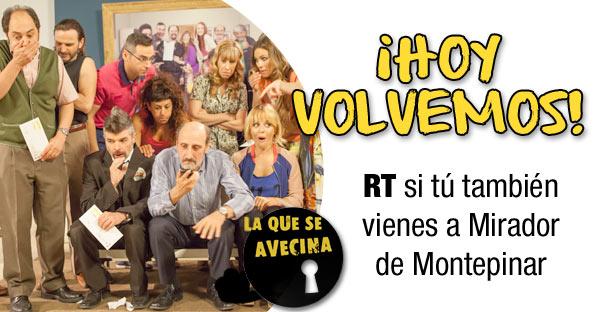 la_queseavecina's tweet photo. ¡Te esperamos a las 22.30! #VuelveLQSA http://t.co/RCJwREllx7 http://t.co/6Q5OmaEwwo