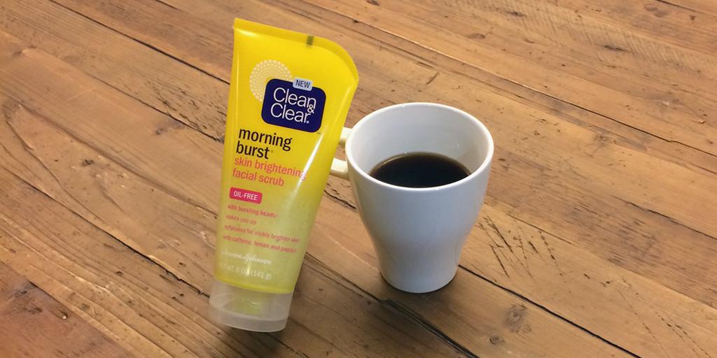 cleanandclear's tweet photo. Morning Burst Skin Brightening Facial Scrub + caffeine #MorningBurst #Girlssentials http://t.co/Zi8lT9J9DT