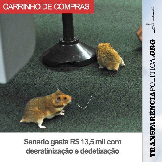 transppolitica's tweet photo. CARRINHO DE COMPRAS: Senado gasta R$ 13,5 mil com desratinização e dedetização. http://t.co/4rpiBI0044 http://t.co/lrRLTzg5KI