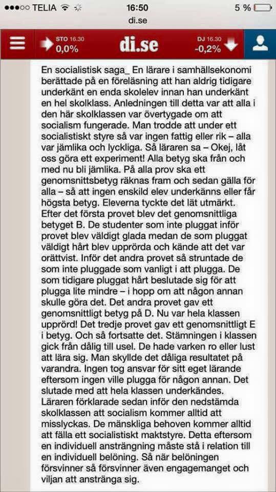 CarlWBaker's tweet photo. #Socialism har aldrig och kommer aldrig att fungera. Simple as that! #svpol http://t.co/Z8XEo61fBq