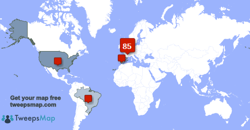 Jeffrey_Groen's tweet photo. My followers live in Netherlands (85%), USA(8%)... Get your free map: http://t.co/VFL1GzK1TN http://t.co/uiPFf3tXde