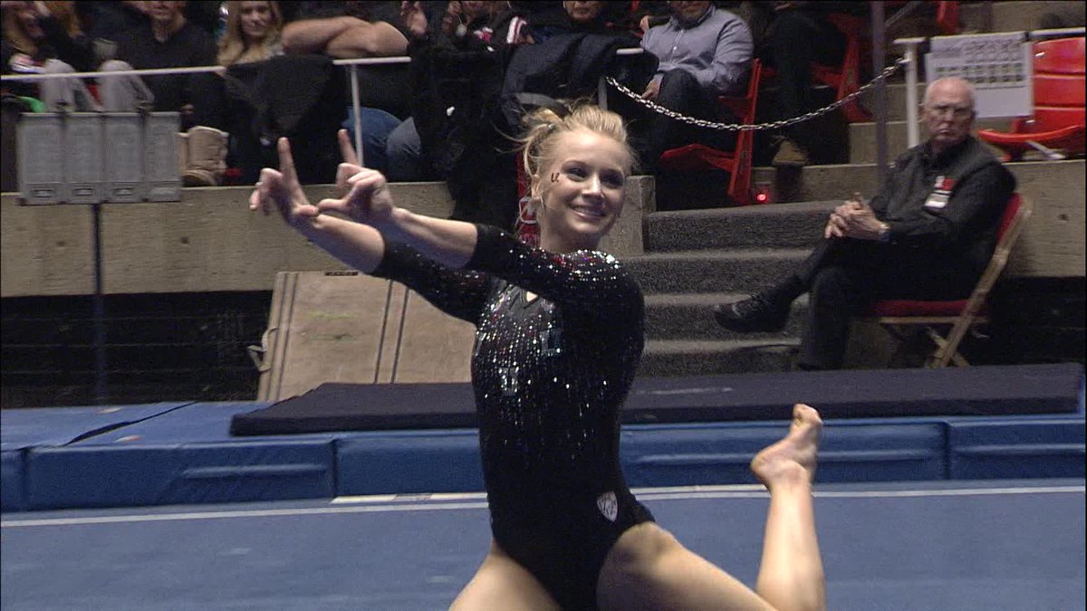 Pac12Network's tweet photo. RT if NCAA champion Georgia Dabritz of @UtahAthletics is this week's Leader of the Pac! #GoUtes #Leader1 http://t.co/GJ0L89MFhs