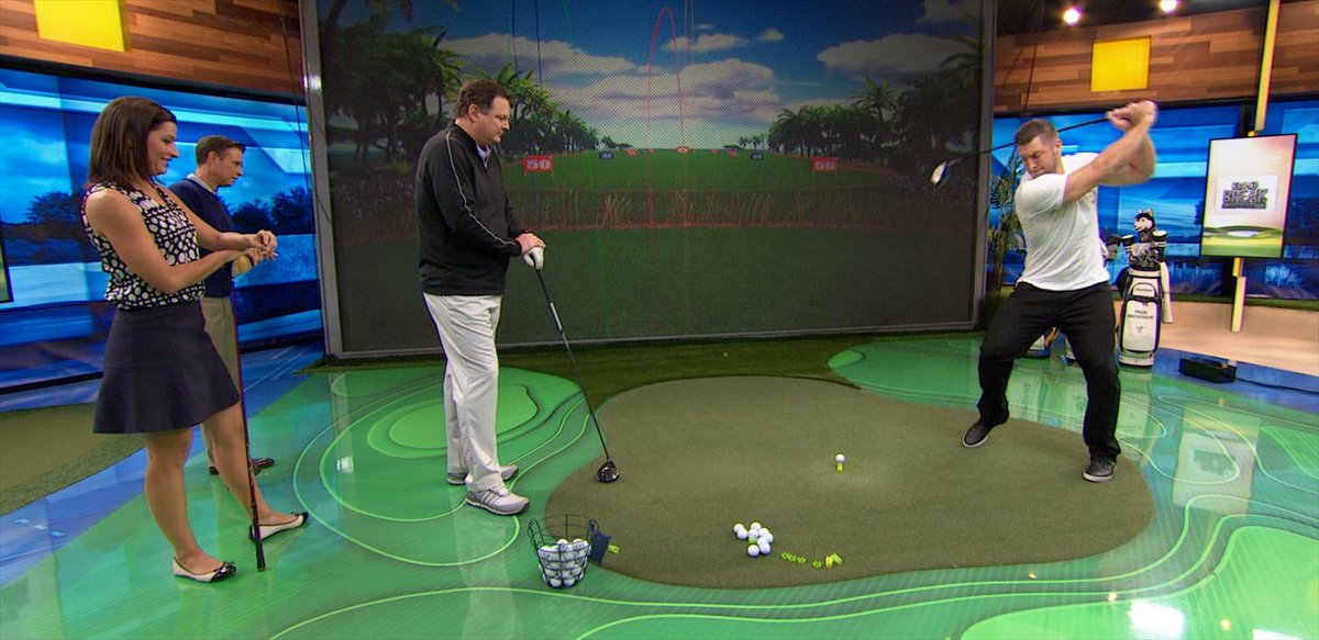 GolfChannel's tweet photo. Remember that monster drive Tim Tebow hit in our simulator? Well, here it is again: http://t.co/5tHjdfpLII http://t.co/aUYaB5M1Ac