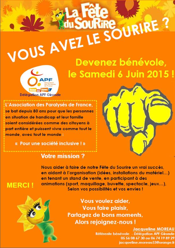 DelegationAPF33's tweet photo. Appel à bénévolat #FDS2015 #Bordeaux #6Juin http://t.co/5p0KeH3WEu