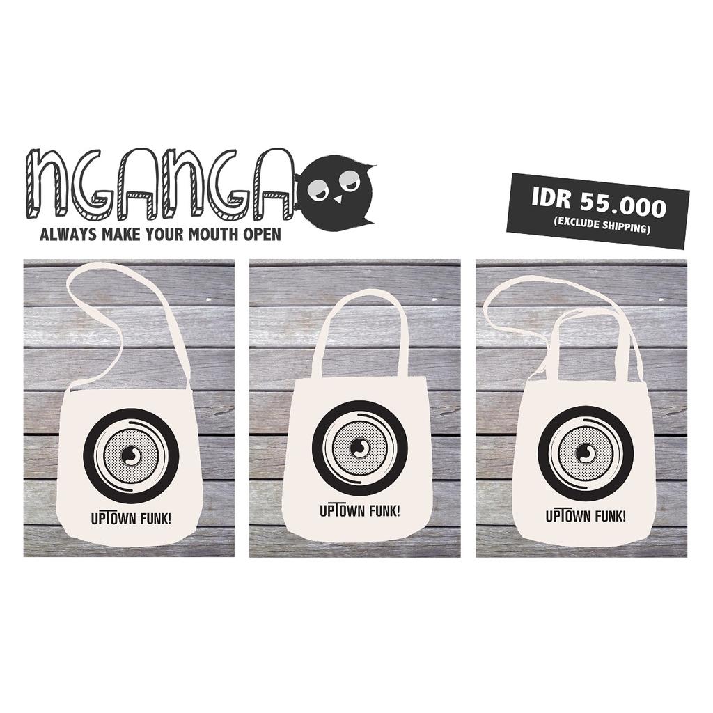 [Pre-Order] Nganga Canvas Bag "UpTown Funk" (20April-5 May,2015) only IDR 55.000. Order now!