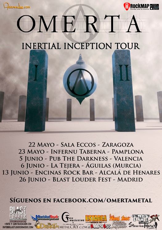Metalomerta's tweet photo. Here is the "intertial Inception" Tour !!! We hope to see you!!!. Share !! http://t.co/JfvxG4B6OX