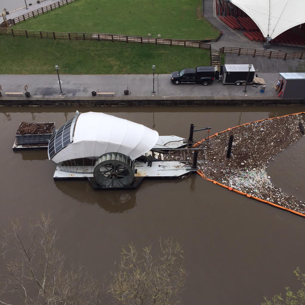 It's only 9:40am and I've already filled three dumpsters with trash – almost four!