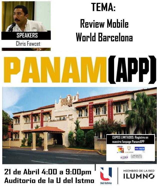 panamAPP1's tweet photo. Mobile Marketing Event (PanamAPP) mañana FREE @ChrisFaw U del Istmo Registro http://t.co/ZuVoloPouX @RTPanama http://t.co/C8ezQIje3k