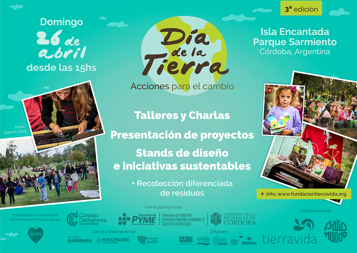 VidaGamba's tweet photo. Sumate a la 3era Edición de el #DiaDeLaTierra! @FundTierraVida y @FundTierraVida te invitan! #AccionesParaelCambio http://t.co/9OOxcb54jh
