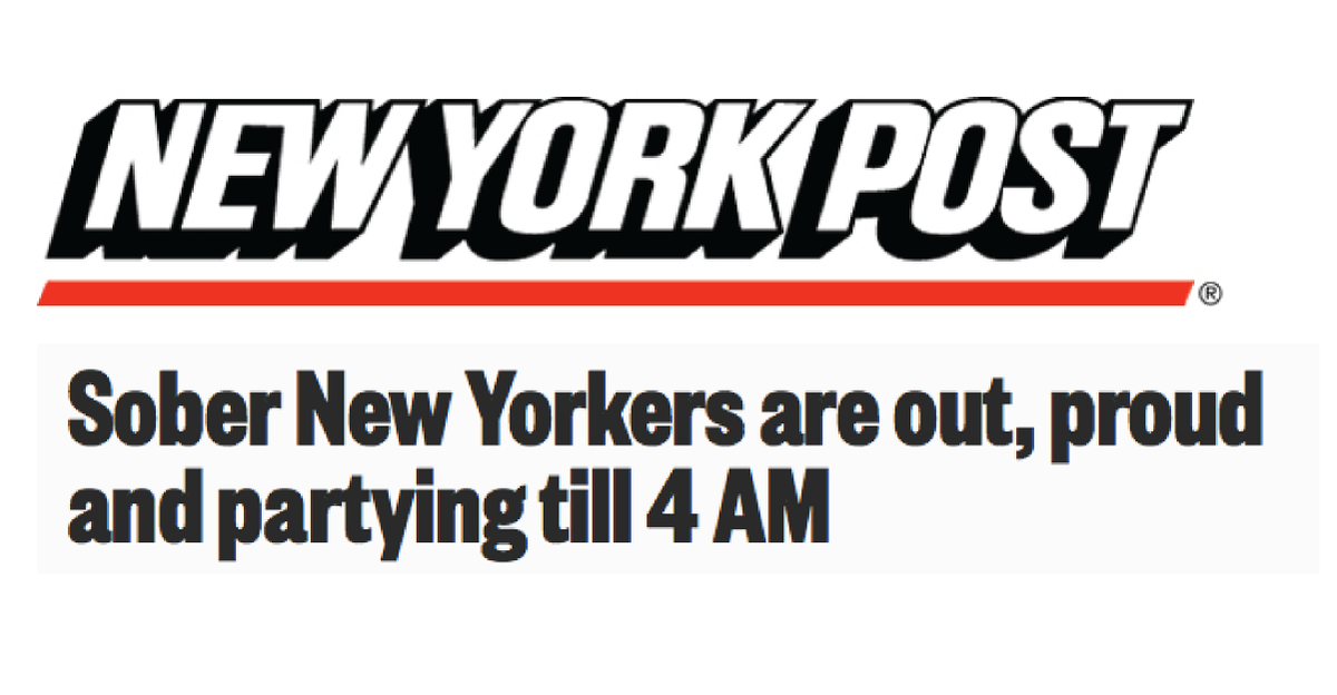 cleanfunnetwork's tweet photo. Sober New Yorkers are out, proud and partying till 4 AM http://t.co/ZBgppqU5wq #soberliving #sobriety http://t.co/jJVbb8GKn1