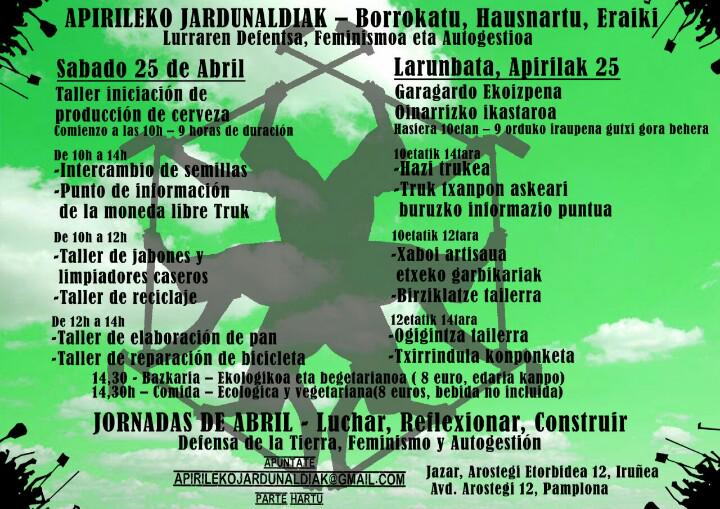 Aste honetan ere jardunaldiak <a href="/jazar/">jazar</a> <a href="/Zabaldi/">Zabaldi</a> Subeltz eta <a href="/kalekalde/">Kalekalde</a> elkarlanean.