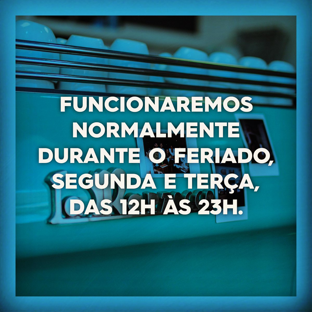 objetoencontrad's tweet photo. Funcionaremos normalmente durante o feriado, segunda e terça, das 12h às 23h.

#oe102n #objetoencontrado http://t.co/VpVvEmAjBk