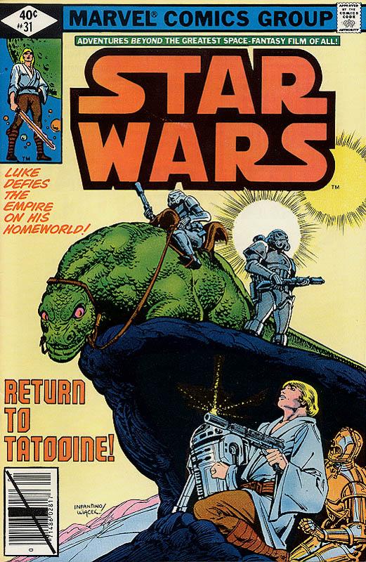 DailyComicbook's tweet photo. Star Wars #31 (Jan 1980) #Marvel #StarWars #comics #CarmineInfantino #Tatooine #LukeSkywalker #R2D2 #C3PO #RogueOne http://t.co/r86uAoJOUv