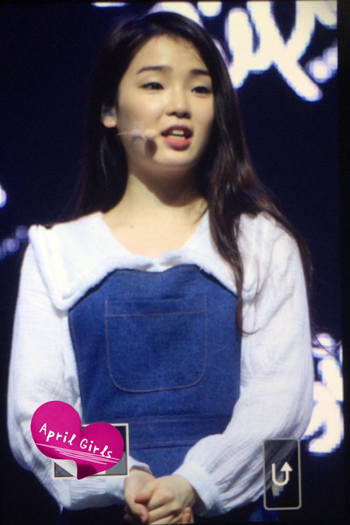 150420 #오마이걸 데뷔 쇼케이스 - 마지막으로 하나씩 더 ^_^❤️