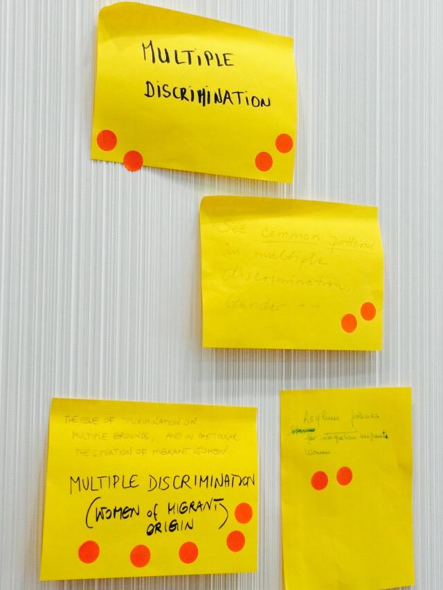 JuliePascoet's tweet photo. At workshop on #social #exclusion where #multipleDiscrimination was mentioned as a key issue #EUGender platform http://t.co/YaA3k8PeSG