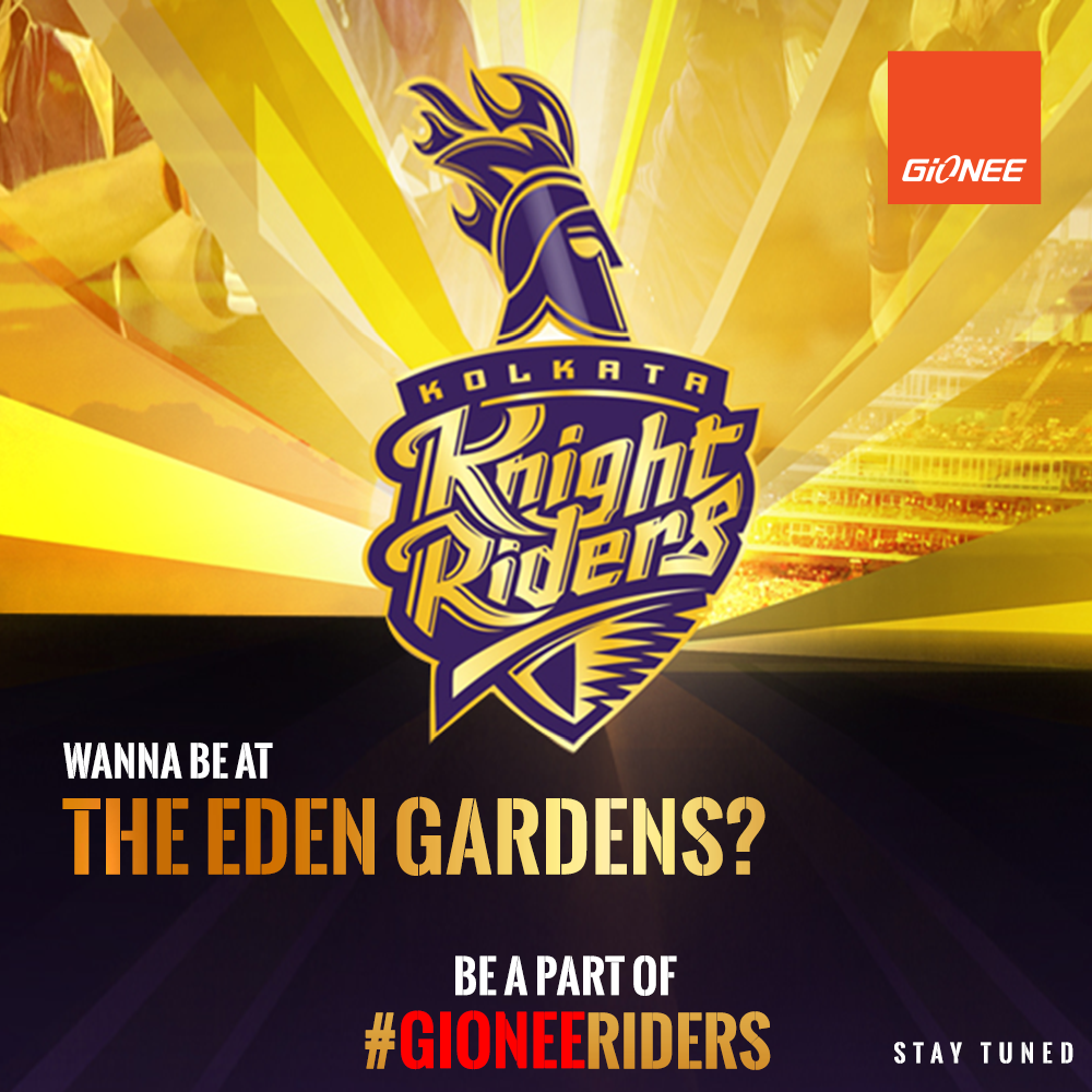 GioneeIndia's tweet photo. A chance to meet the @KKRiders &amp; visit Eden Gardens awaits. Are you ready to be a part of #GioneeRiders?
Stay tuned! http://t.co/ZO9v21YAHD