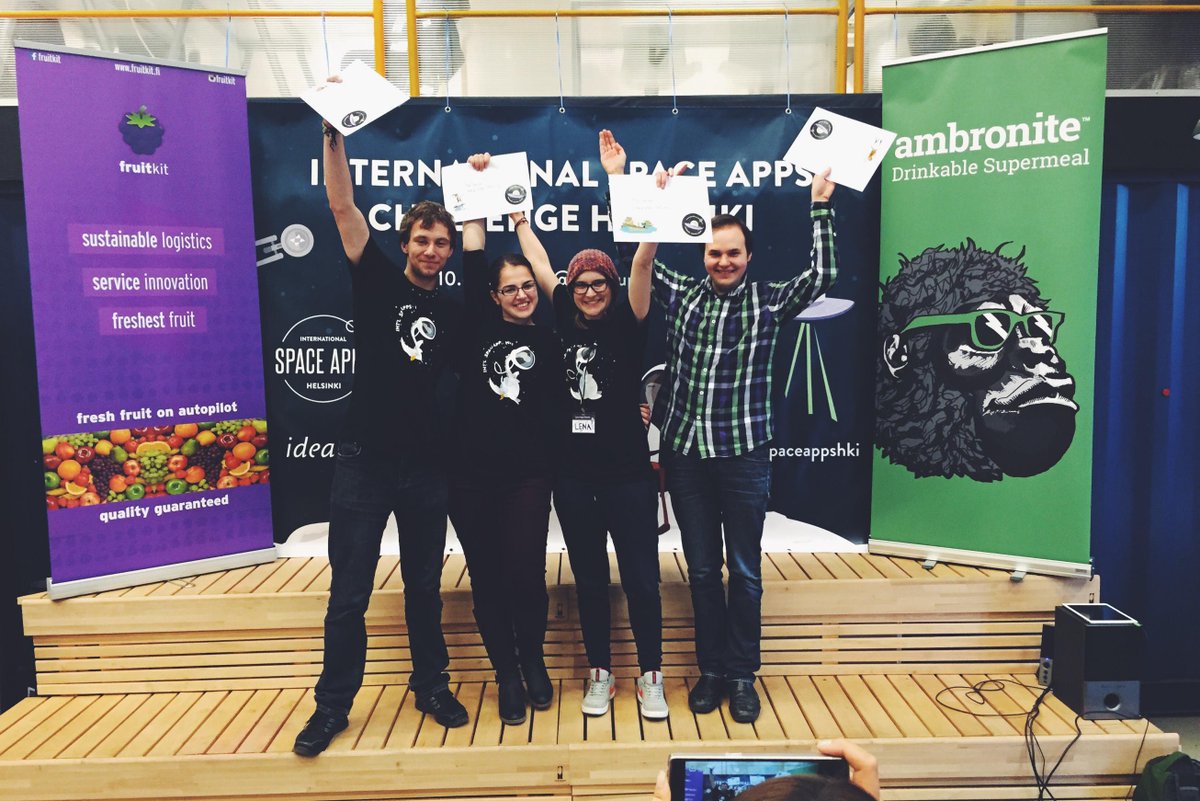 Idean's tweet photo. Mission @SpaceAppsHKI was a success! Read all about the @spaceapps Challenge hosted by @Idean. http://t.co/j6r1brUD28 http://t.co/h2JCL3HxXJ
