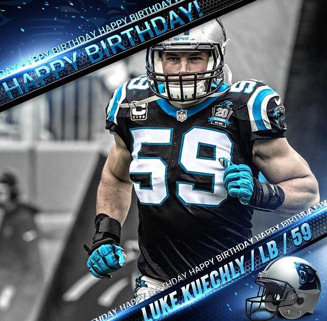 Happy 24th Birthday to the Carolina Panthers Luke Kuechly!    