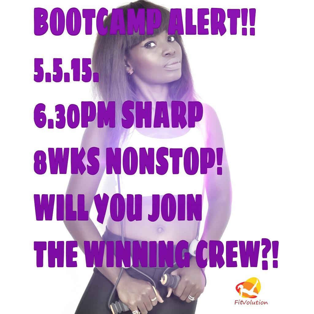 fitvolution_'s tweet photo. BOOTCAMP ALERT! !
IT IS OUR MOST ATTENDED. .MOST TALKED ABOUT PROJECT!
DO YOU WISH TO BE A BETTER VERSION OF YOU NOW? http://t.co/ZPiNa7YkRg