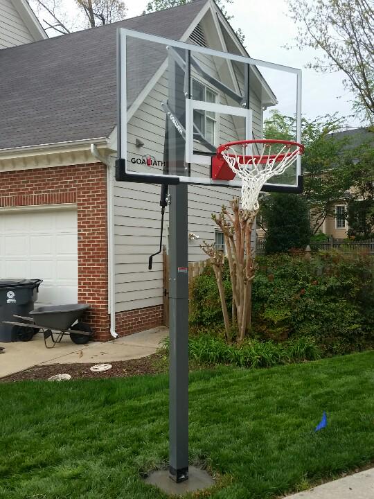 installsmiles's tweet photo. Goaliath Pole Sink Inground goal. http://t.co/fqO5mEZgiE