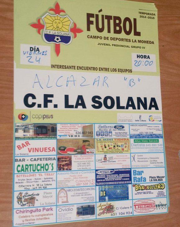 Cflasolana's tweet photo. Viernes 24. 20:00 horas en el anexo de La Moheda. Partido muy importante para el juvenil por la segunda plaza. http://t.co/OedQ1Ly3Ol