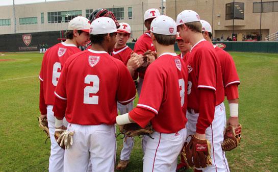 Break out Red &amp; White! <a href="/STHCatholic/">St. Thomas High School</a> Baseball (11-10, 4-2) at <a href="/StPiusX/">St. Pius X High School</a> aiming for regular-season sweep. #STH