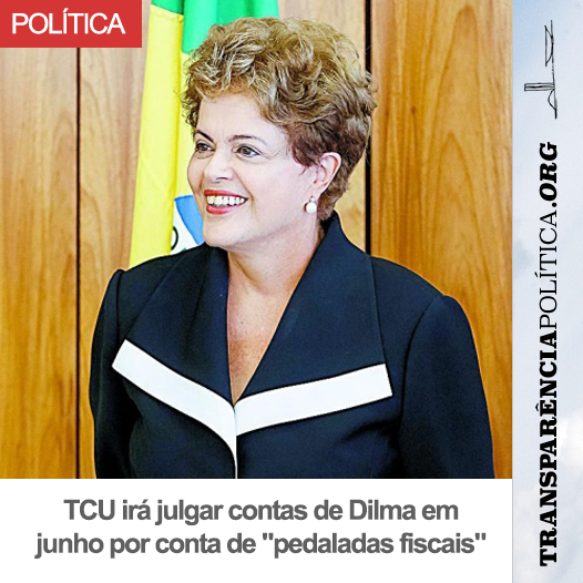 transppolitica's tweet photo. PEDALADAS: TCU irá julgar contas de Dilma em junho por conta de "pedaladas fiscais". http://t.co/sT7iTSEKYr http://t.co/lmgG5iAhRF