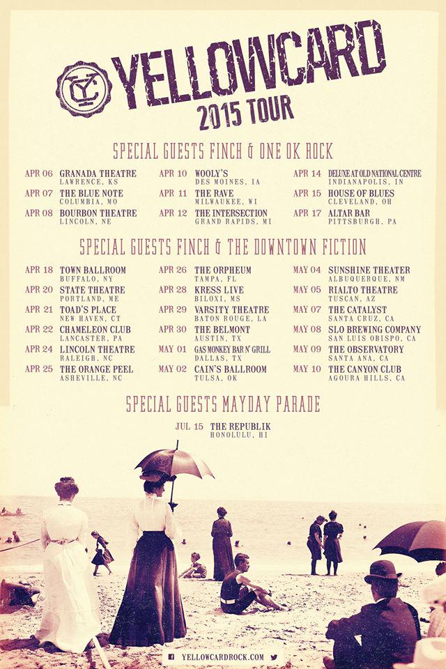 VALKAMsays's tweet photo. @Yellowcard #Dallas Friday, May 1st w/ @OfficialFinch &amp; @DowntownFiction @GasMonkeyDallas Tix: http://t.co/aBr9AqGyQo http://t.co/M3YYub8T2t