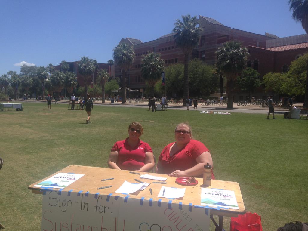 UA_ACT's tweet photo. Come support our EcoRep colleagues in the Sustainability Olympics on the mall until 1:30pm! Free pizza! #uagreenscene http://t.co/6vceQLAdRG