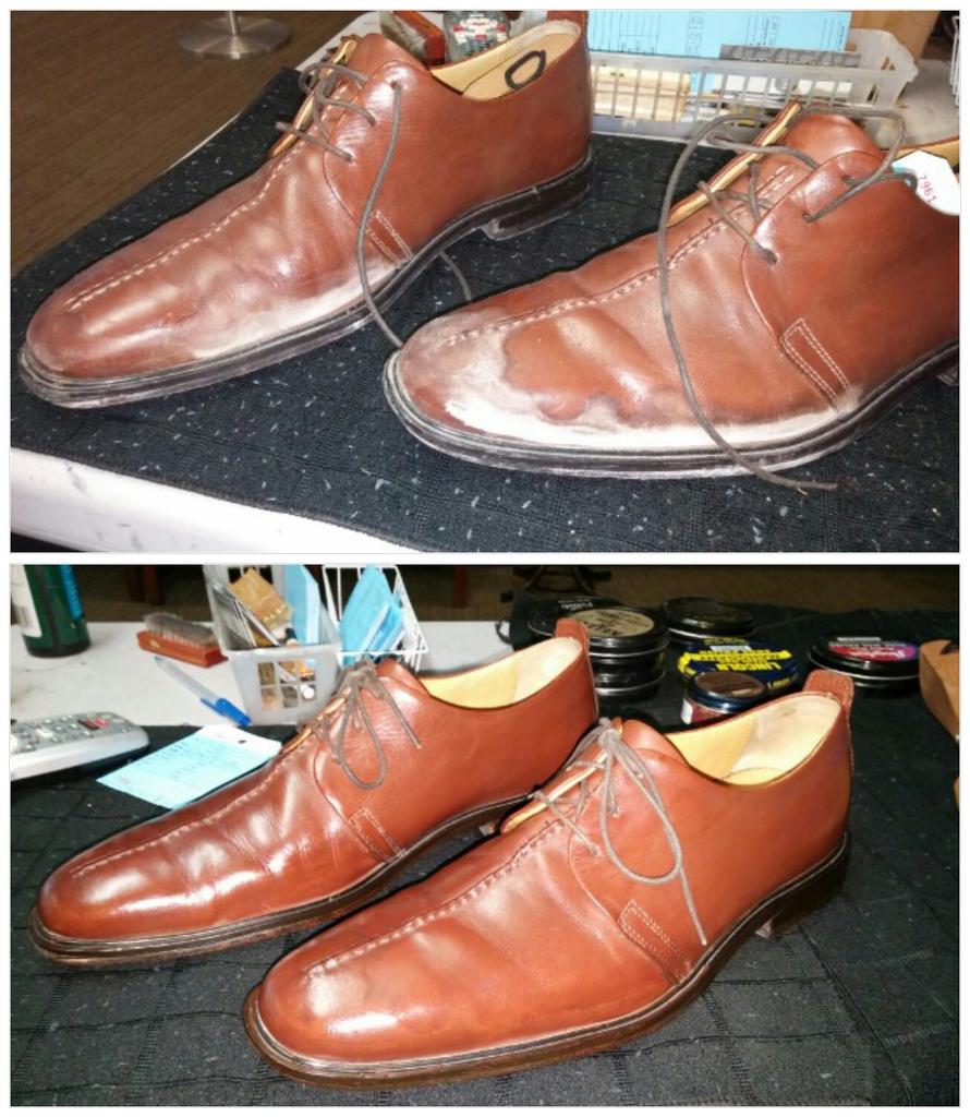 old style shoe shine