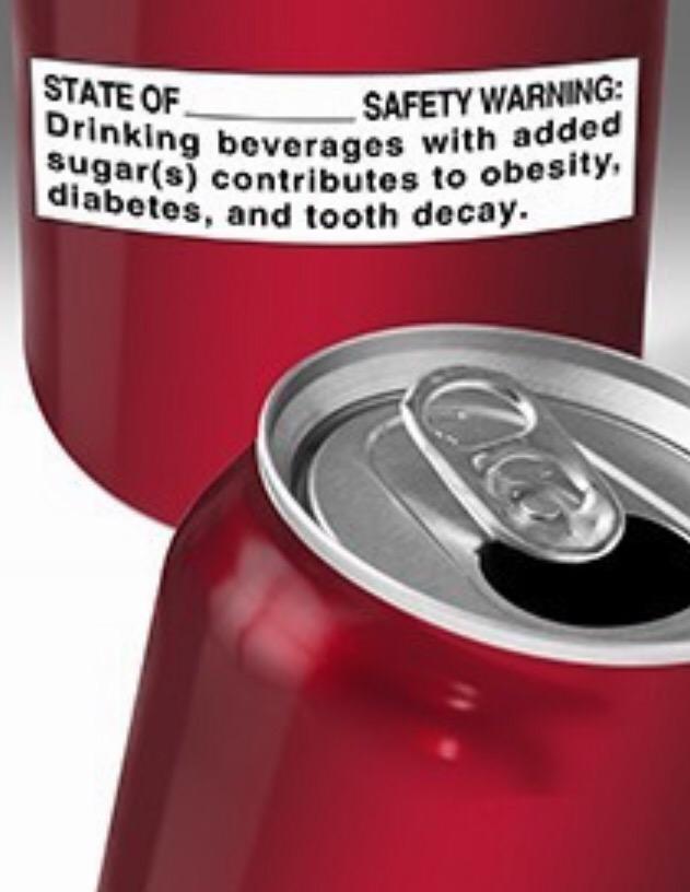 #sf supports #SodaWarningLabel bill #SB203 giving consumers critical healthrisk info abt #sugarydrinks. Pls vote Yes!