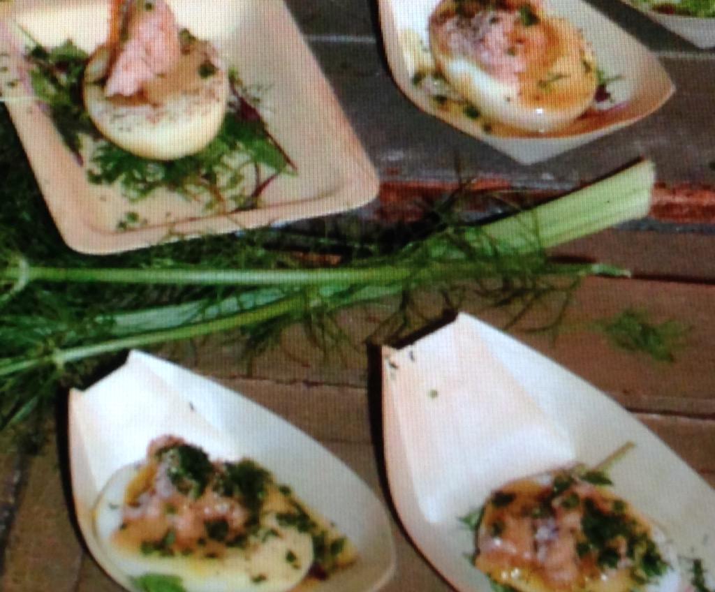 BarbaraLazaroff's tweet photo. Breakfast @WCRwomenchefs  delicious offerings hit chef Jessica Wilson @dearbushwick smoked bacon and marmite butter http://t.co/exVQJDBHl7