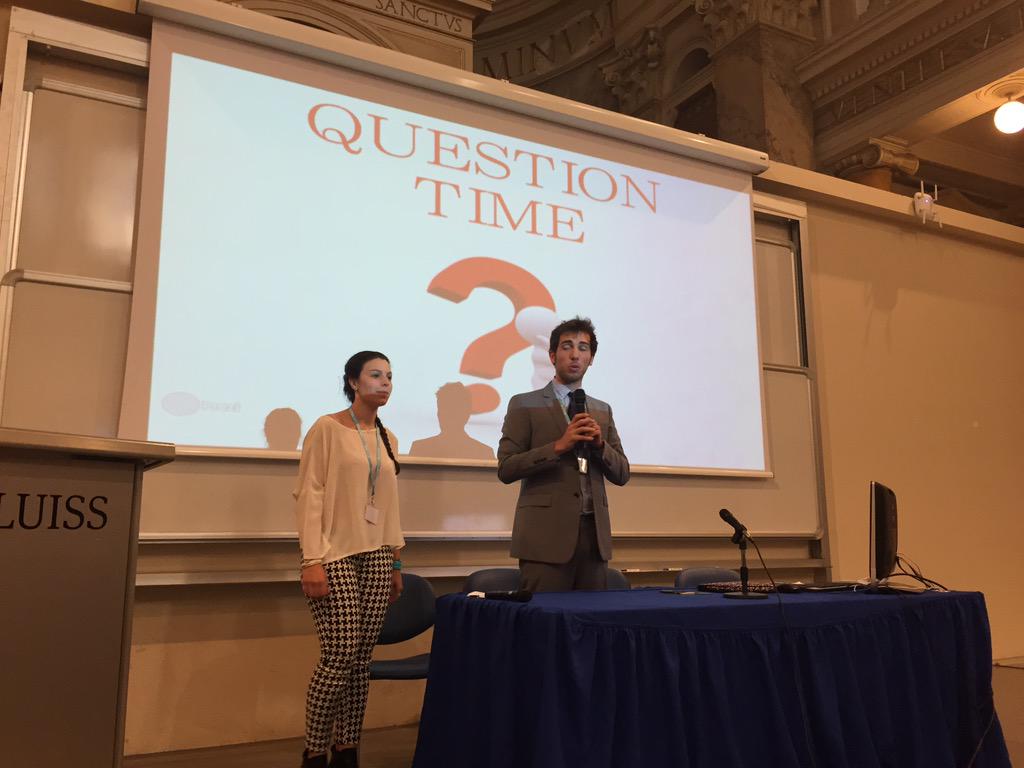 LuissContest's tweet photo. I nostri @EfremGa e @PerilloClaudia risponderanno alle vostre domande #luisscontest http://t.co/WU9pYLLnz2