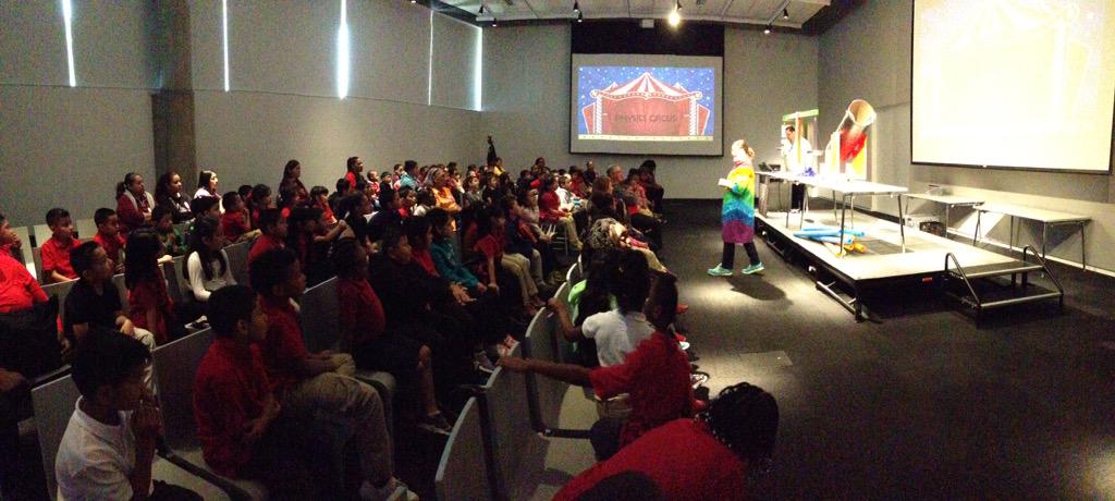 Kubagarcia's tweet image. RC Burleson elementary 1st grade getting smarter with The #physicscircus at The @PerotMuseum @dallasschools