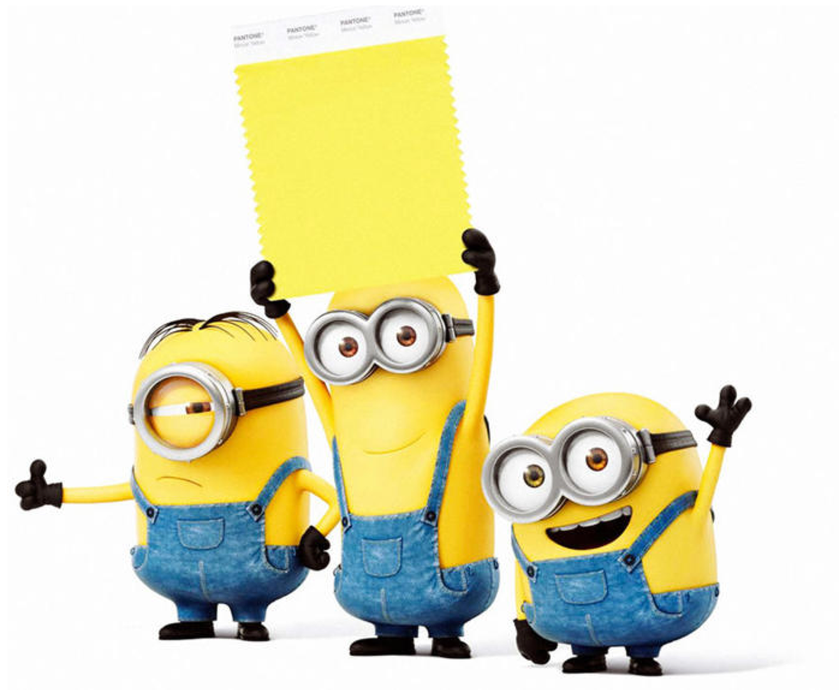 HOWbrand's tweet photo. Pantone introduces its first new colour in three years: Minion Yellow http://t.co/SY5iyyZ465 via @CNET http://t.co/dxmitybdRY