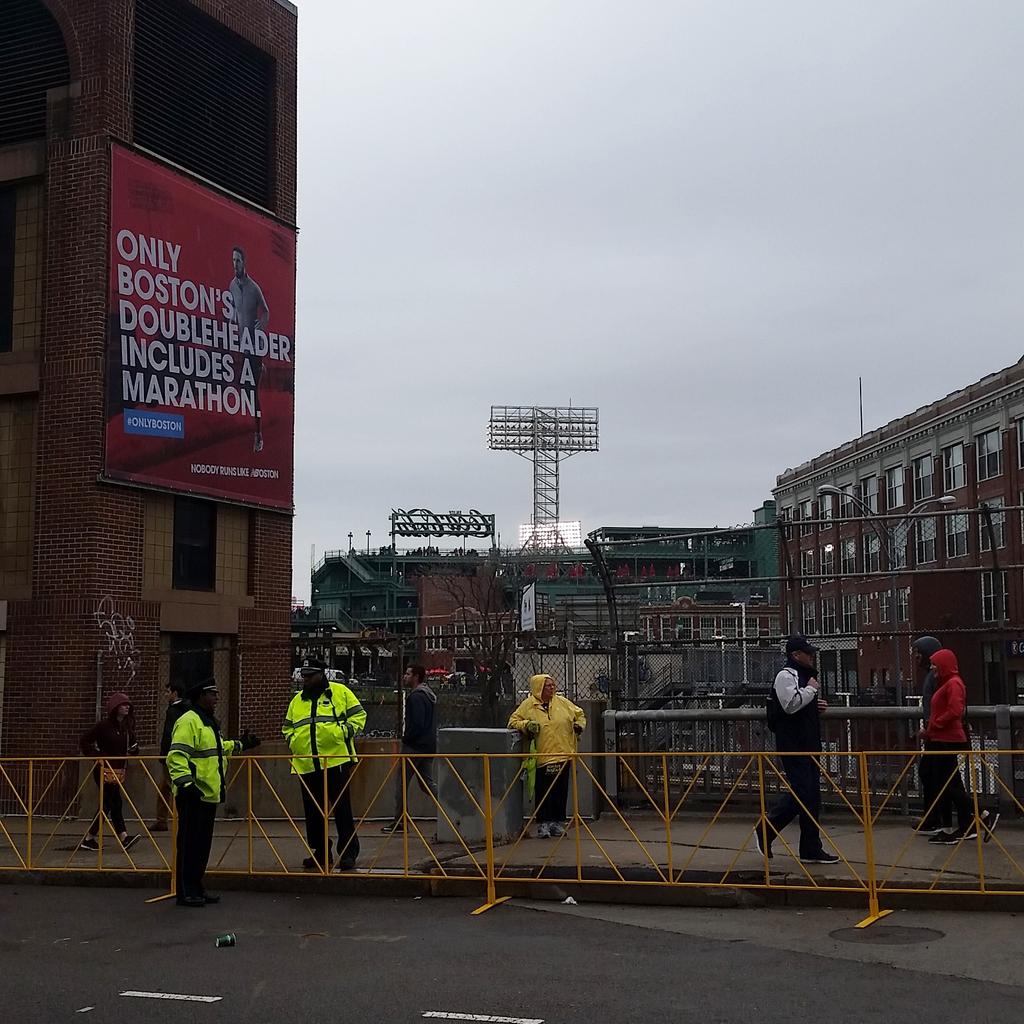 BostonAttitude's tweet photo. It's a double header #BostonMarathon #Redsoxnation #OnlyBoston https://t.co/HXuvOL5jxz http://t.co/6m4jzuGpHd